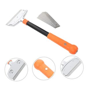 Amosfun 1 Set Cleaning Blade Floor Cleaning Scraper Surface Cleaning Scraper Floor Wall Scraper Oil Paint Remover Razor Blade Tile Scraper Cleaning Scrapers Windows Sticker Aluminum Alloy