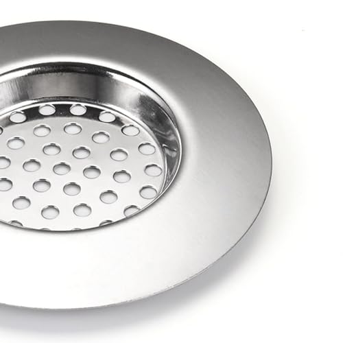 Bathroom Sink Drain Strainer Stainless Steel Bathtub Shower Drain Filter Basket Hair Catcher for Kitchen Laundry Floor