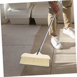 HOMOCONO Stitching Broom Indoor Broom Floor Cleaning Brooms House Broom Angle Brooms Floor Broom Soft Broom Sweeping Broom Soft Bristle Cleaning Brush Broom Outdoor Kitchen Broom Wooden