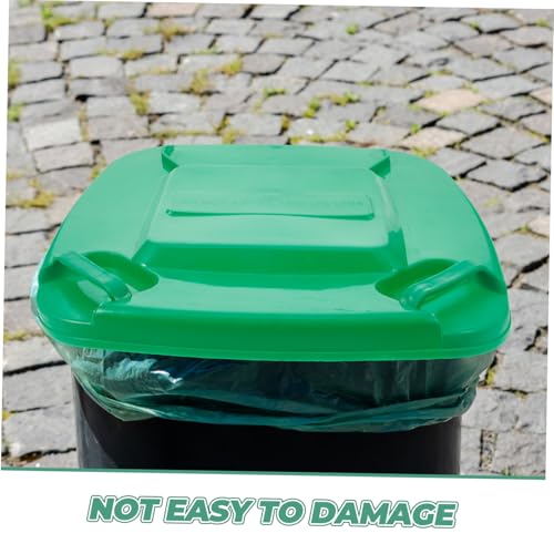 CHILDWEET Trash Can Lid Rubbish Bin Bins Cover for Waste Can Waste Bin Cover Round Trash Lid Garbage Can Lid Trash Bin Lid Heavy- Duty Garbage Lid Trash Can Replacement Cover Green Plastic