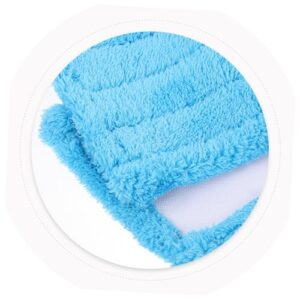 Outanaya 2pcs Mop Refill Mop Sponge Pad Alda Flat Mop and Bucket Floor Mops Commercial Mop Sanitary Napkin Moppe Floor Cleaning Tool Mop Head Cap Vassevirgin Blue