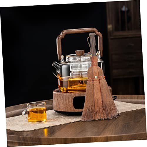 Outanaya Brown Silk Broom Outdoor Bed Broom Bristles Escoba De Goblincore Room Decor Brooms Straw Whisk Broom Mini Brush Dustpan Cleaning Supplies Small Broom Natural Handle