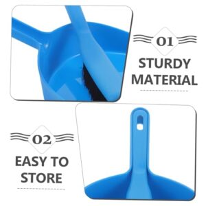 KITANDOVE 1 Set Plastic Blue Broom Dustpan Mini Broom and Dustpan Small Sweeping Countertop Brush Car Cleaning Brush Interior