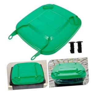 CHILDWEET Trash Can Lid Rubbish Bin Bins Cover for Waste Can Waste Bin Cover Round Trash Lid Garbage Can Lid Trash Bin Lid Heavy- Duty Garbage Lid Trash Can Replacement Cover Green Plastic