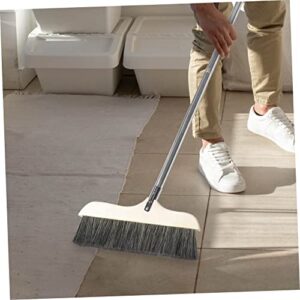 FOYTOKI Splicable Broom Trash Cleaning Telescopic Broom Floor Cleaning Broom Soft Broom Stand up Dustpan Soft Bristle Broom Garbage Broom Stick Indoor Broom Brooms Dust Broom Plastic