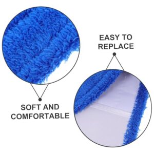 minkissy 4pcs Mop Replacement Cloth Spray Mop Pads Mop Pads Refill Commercial Cleaning Refills Reusable Mop Pads Clean Mop Pad Mop Pad Replacement Mop Filling Pad Coral Fleece