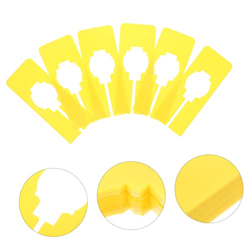 GREENADSCAPE 10pcs Clothes Divider Clothing Rack Size Divider Closet Separators Label Wardrobe Closet Clothes Rack Weekly Clothes Organizer for Hanger Dividers Yellow Plastic