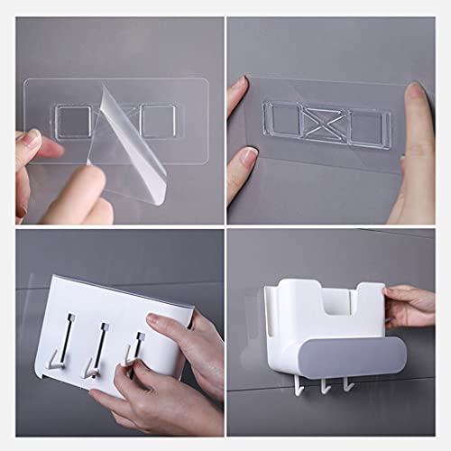 MHADBKH Multifunction Pot Lid Stand Wall Mounted Self Adhesive Pan Storage Rack Drainer with Drawer Hooks Shelf