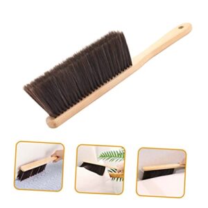 SEWOART Cleaning Brush Kitchen Brush Hair Dusting Brush Hand Broom Furniture Dust Sweeping Soft Brush Grout Cleaner for Tile Floors Baseboard Cleaner Tool with Handle Lotus Tree Brown