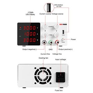 DC Switching Power Supply, SPS-W3010, 30V 10A Digital Variable Power Source for Laboratory Test