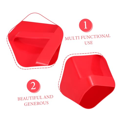 Mobestech Garbage Cleaning Dustpan Garden Dustpans Trash Cleaning Shovels Industrial Dustpan Upright Pans Kitchen Dustpans Small Dust Pan Lobby Dustpan Dust Pan for Home Cleaning Plastic Red