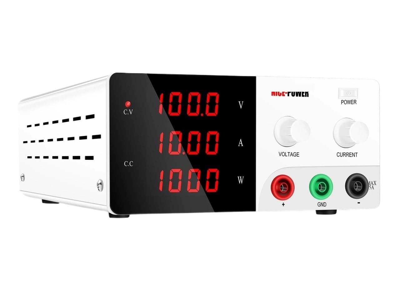 Display DC Power Supply, R-SPS10010, 100V 10A, Adjustable Voltage Regulators, USB Switching Power Supply