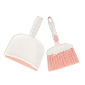 garneck 1 set mini broom dustpan tiny dustpan keyboard broom cat litter cleaning broom crevice brush detailing brush tabletop small broom pets dustpan mini hand broom animal waste broom pp