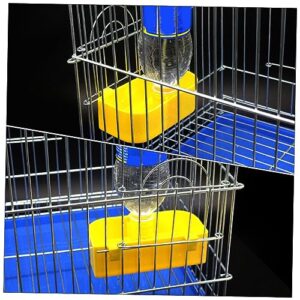 BESPORTBLE 2pcs Water Guide Bird Waterer Bunny Water Dispenser Bird Feeding Tool Water Holder for Parrot Pet Bird Water Dispenser Parrot Cage Parrot Supplies Bird Water Feeder Yellow Plastic