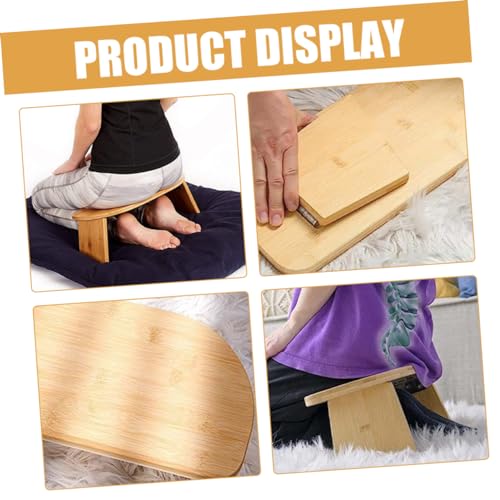 BELLIFFY Meditation Stool Foldable Stool Kneel Mat Stool Zen Small Stool Household Stool Yoga Seat Stool for Meditation Zen Stools Kneeling Bench Non-Skid Stool Kneel Stool