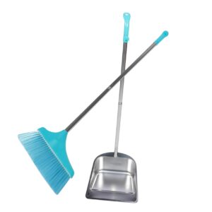 bcoath 1 set stainless steel dustpan cleaning supplies supple broom hand broom and dustpan trash cleaning shovel dustpan and broom handled dustpans household dustpans whisk plastic