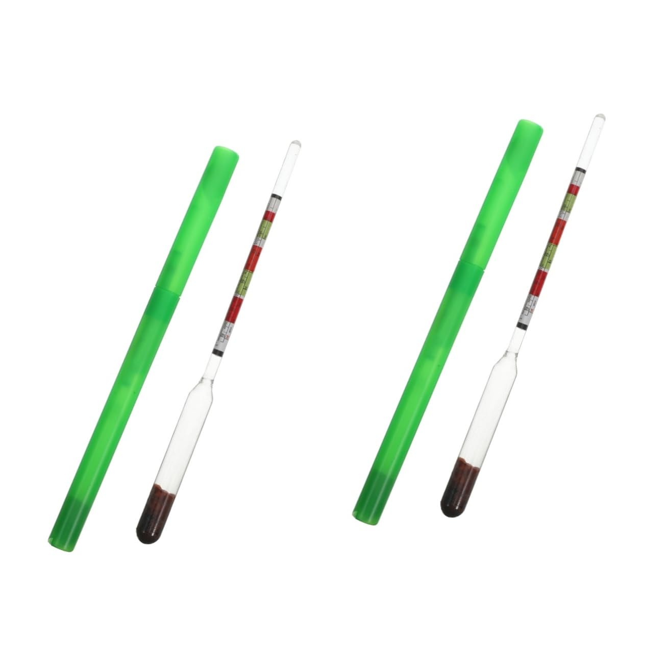 CIYODO 2 Pcs Sugar Meter Home Brew Hydrometer Specific Hydrometer Homebrew Hydrometer Manual Hydrometer Water Hydrometer Tester Sugar Scale Hydrometer Syrup Borosilicate Glass