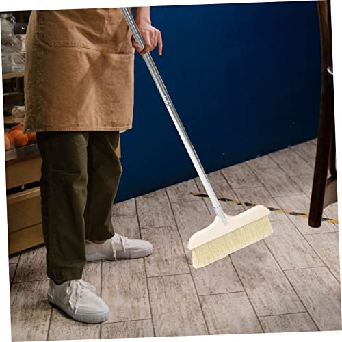 HOMOCONO Stitching Broom Indoor Broom Floor Cleaning Brooms House Broom Angle Brooms Floor Broom Soft Broom Sweeping Broom Soft Bristle Cleaning Brush Broom Outdoor Kitchen Broom Wooden