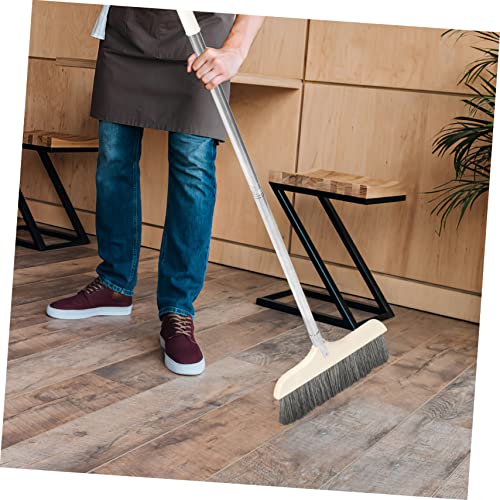 FOYTOKI Splicable Broom Trash Cleaning Telescopic Broom Floor Cleaning Broom Soft Broom Stand up Dustpan Soft Bristle Broom Garbage Broom Stick Indoor Broom Brooms Dust Broom Plastic