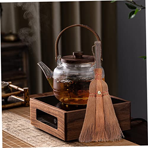 Outanaya Brown Silk Broom Outdoor Bed Broom Bristles Escoba De Goblincore Room Decor Brooms Straw Whisk Broom Mini Brush Dustpan Cleaning Supplies Small Broom Natural Handle