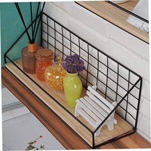 HOMOCONO 1pc Storage Rack Home Supplies Rack Sundries Organizing Holder Storage Mounted Shelves for Storage Multifunctional Wall Shelf Useful Wall Shelf House Gadgets Home Items Solid Wood