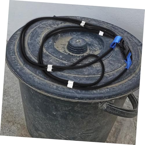 Mobestech Lock Cord for Trash Can Black Elastic Rope Garbage Bin Lock for Squirrels Garbage Can Straps for Animals Plastic Trash Can Bungee Cord