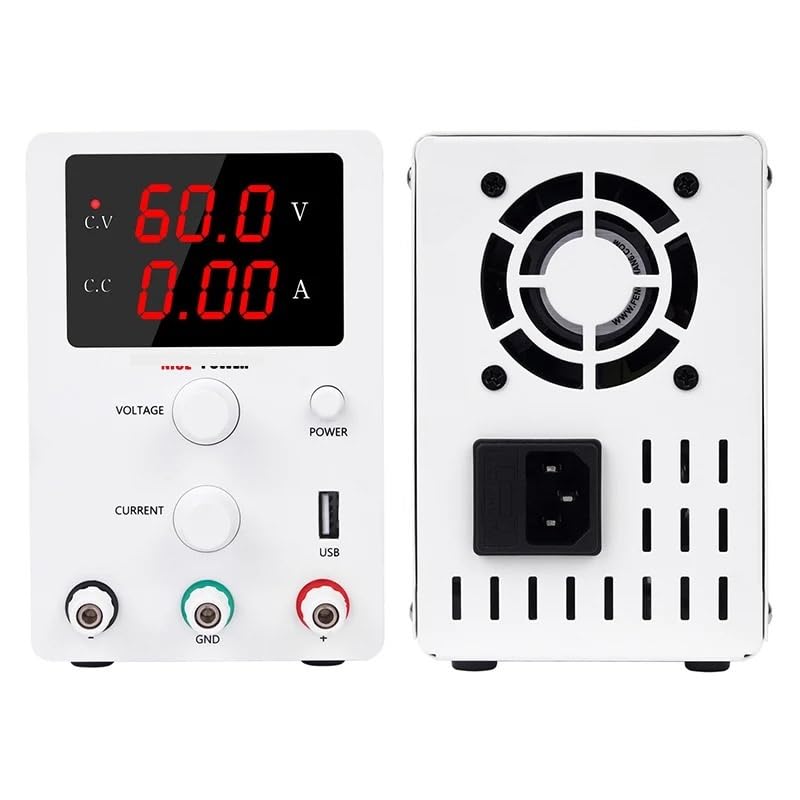 DC Regulated Power Supply, R-SPS605 60V 5A, Digital Adjustable Switching USB Interface Power Source