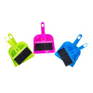 Healeved 6 Sets Mini Cleaner Cleaning Supplies Kit Desktop Broom Mini Brush Dust Pan Dust Remover Tool Keyboard Brush Kit Desktop Cleaning Supplies Computer Keyboards Mini Broom