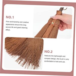 Outanaya Brown Silk Broom Outdoor Bed Broom Bristles Escoba De Goblincore Room Decor Brooms Straw Whisk Broom Mini Brush Dustpan Cleaning Supplies Small Broom Natural Handle