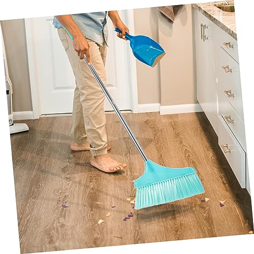 BCOATH Kitchen Brooms for Sweeping Indoor Room Cleaning Broom Home Broom Long Handle Cleaning Broom Hair Cleaning Broom Flooring Cleaning Broom for Floor Stainless Steel Sky-Blue