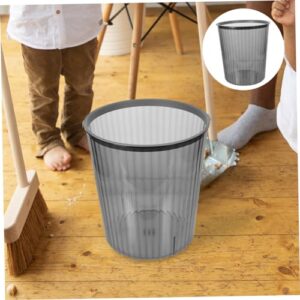 WHAMVOX Transparent Trash Can Office Trash Can Waste Bucket Trash Bin Garbage Bucket Home Rubbish Can Home Trash Can Home Garbage Can Rectangular Trash Can Rubbish Storage Can Grey The Pet