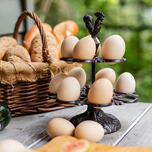 PASNMKvn Holder Dispenser Storage Rack Metal Storage Holder Display Rack for Kitchen Countertop 12 Eggs Holding Capacity