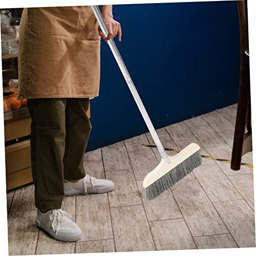 FOYTOKI Splicable Broom Trash Cleaning Telescopic Broom Floor Cleaning Broom Soft Broom Stand up Dustpan Soft Bristle Broom Garbage Broom Stick Indoor Broom Brooms Dust Broom Plastic