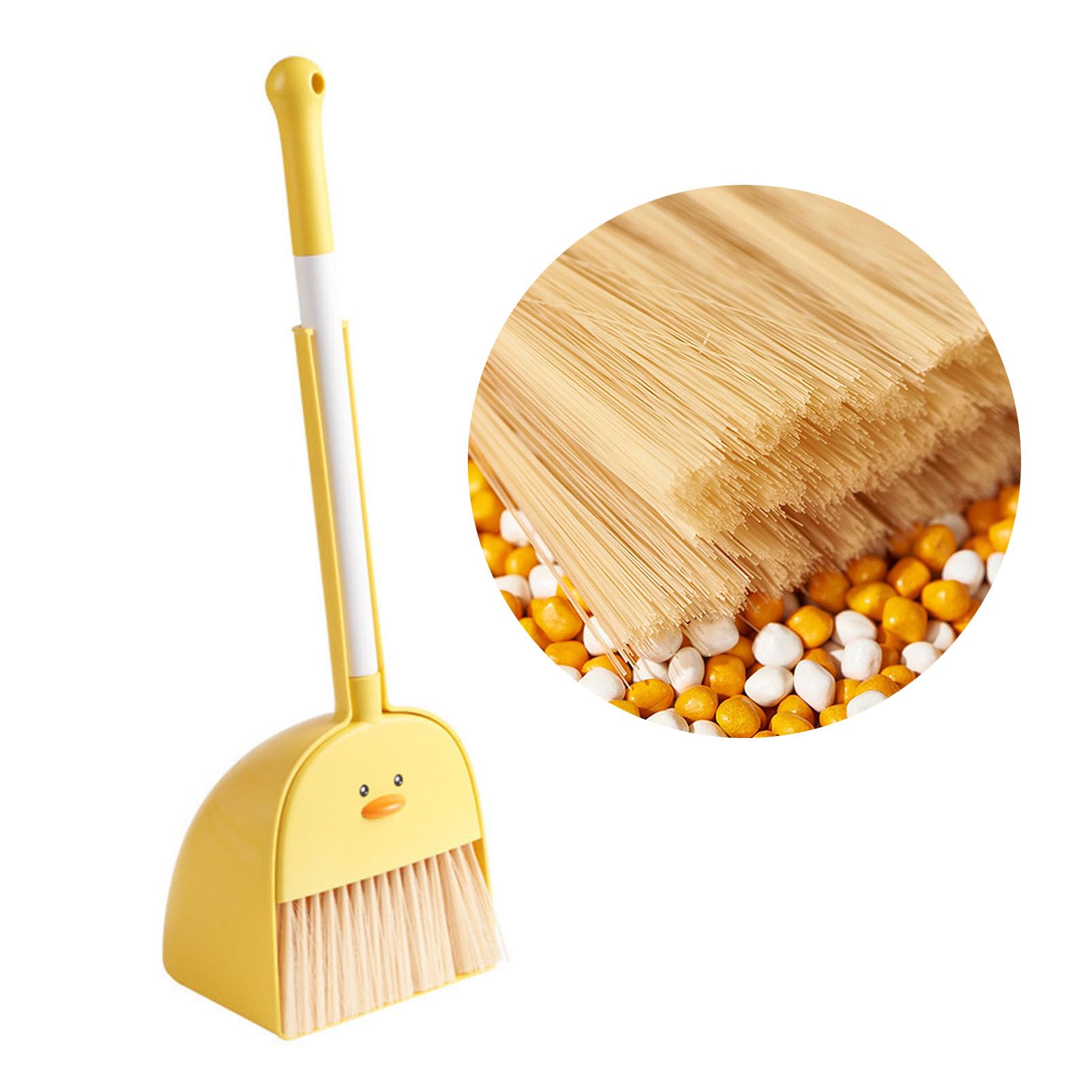 Kids Mini Broom Dustpan Set Children Cartoon Broom Cleaning Tool Home Baby Learn Sweeping Toys