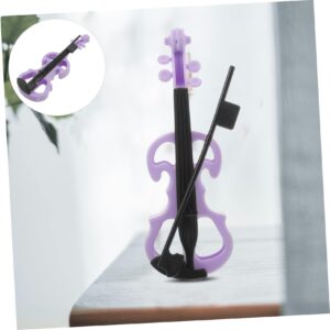 BESPORTBLE 10pcs Violin Ornaments Toy Musical Instrument Model Small House Violin Plastic Violin Model Decorative Violin Model Mini House Violin Mini Violin Adornment Violin Craft Purple Abs