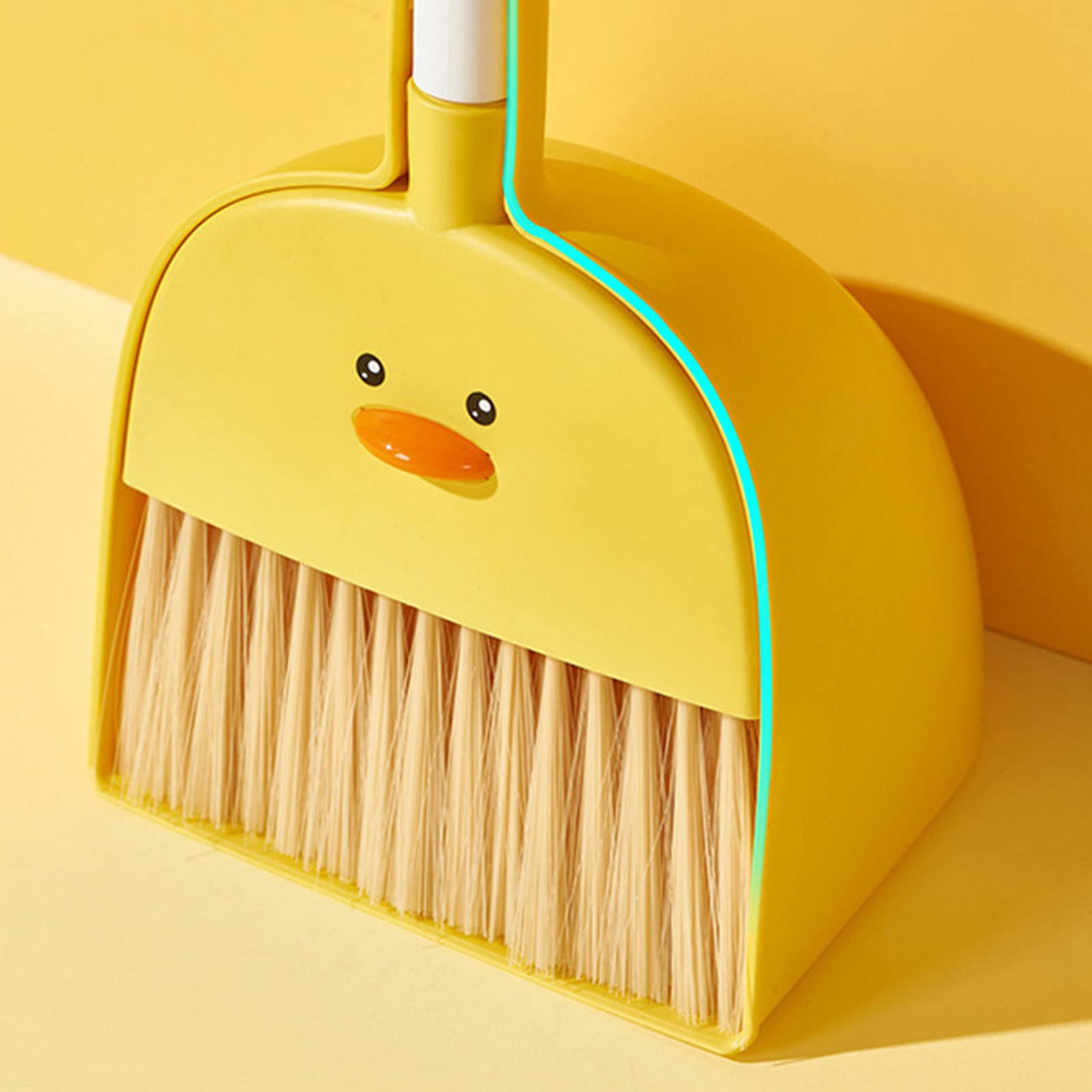 Kids Mini Broom Dustpan Set Children Cartoon Broom Cleaning Tool Home Baby Learn Sweeping Toys