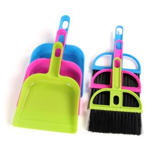 healeved 6 sets mini cleaner cleaning supplies kit desktop broom mini brush dust pan dust remover tool keyboard brush kit desktop cleaning supplies computer keyboards mini broom