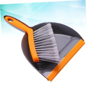 Outanaya Desktop Cleaning Supplies Mini Cleaner Mini Broom Dustpan Mocha Master Cleaner Blow Dryer Comb Attachment Keyboard Cleaning Table Crumb Brush Mini Dustpan Desktop Cleaner Orange