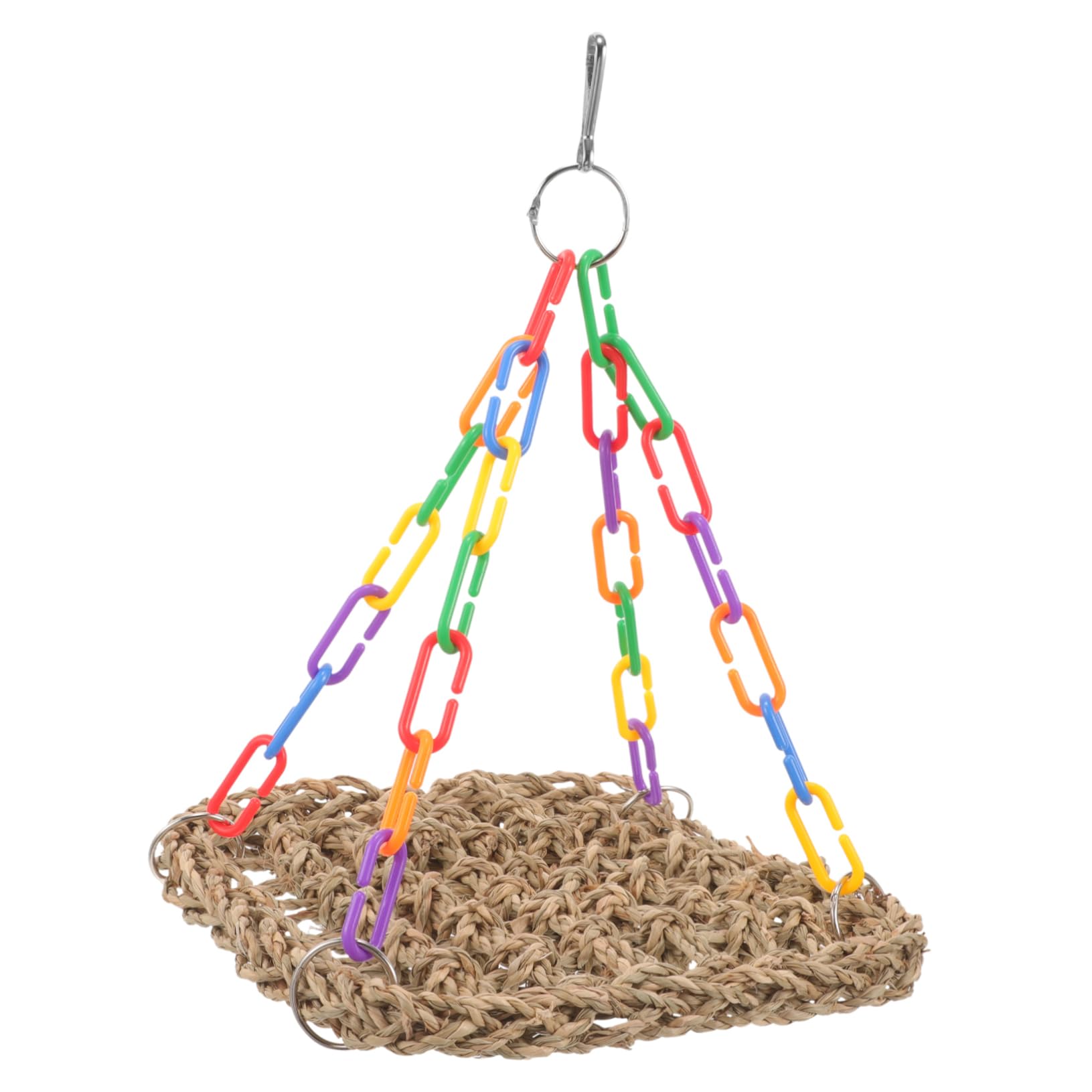 HANABASS Parrot Hammock Hammocks Parakeet Toys for Cage Bird Training Supplies Bird Swing Bird Hammock Toy Parakeets Swing Toy Parakeet Cage Hammock Parrot Perch Bird Cage Toys Zinc Alloy