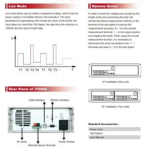 ITECH IT6861A Dual Range Single Output Programmable DC Power Supply 20V/5A/100W,8V/9A 72W IT6862A 32V/3A/96W,12V/6A 72W(IT6862A)