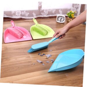 Outanaya 2pcs Mini Broom Dustpan Set Mini Brush Mini Dust Pan Recorder Bags Small Dustpan Brush Mini Dust Broom Household Brooms Cleaning Tools Bed Broom Keyboard Cleaning Tool Plastic