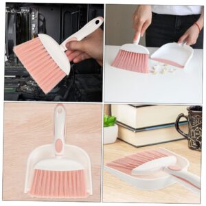 QUMIIRITY 1 Set Mini Broom Dustpan Animal Waste Broom Mini Broom and Dustpan Mini Broom Brush Tiny Counter Brush Desktop Trash Can Mini Hand Broom Pet Nest Cleaning Tool Keyboard Brush Pp