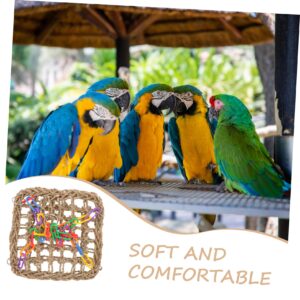 HANABASS Parrot Hammock Hammocks Parakeet Toys for Cage Bird Training Supplies Bird Swing Bird Hammock Toy Parakeets Swing Toy Parakeet Cage Hammock Parrot Perch Bird Cage Toys Zinc Alloy