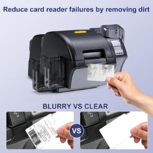 Credit Card Reader Cleaner Cards, Dual Side Printer Cleaning Sheets Card Cleaning Kit for Printer Optical Card Readers Credit Card Machines 50pcs