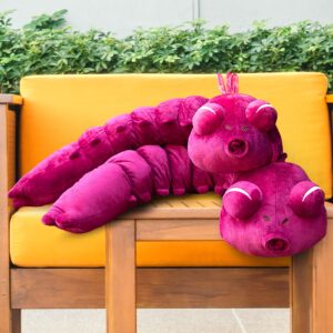 Dviggaz Fushiguro Worm Cosplay Pillow 47" Ugly Bug Plush Toy Decor for Boys Girls Soft Stuffed Animal Doll Gifts for Fans Kids Halloween Christmas Birthday