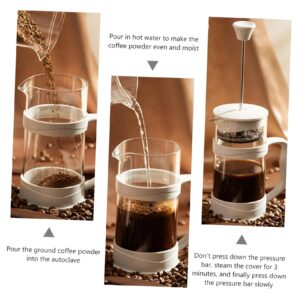 COLLBATH Coffee Pot Coffee Lover Coffee Machine Maker Cold Water Carafe Coffee Tea Maker Espresso Coffee Espresso Maker Office Coffee Maker Coffee Coffee Glass White