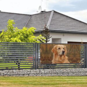 Golden Retriever Banner Wall Hanging Backdrop Banner Large Party Banner Sign Poster Medium Party Backdrops For New Year Graduation Wedding Birthday Party Decor