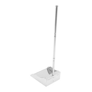 levemolo stainless steel trash shovel industrial dust pan outdoor dust pan sweeping dustpan cleaning dust pan kitchen dustpan trash cleaning garbage dustpan stand up dustpan handheld silver