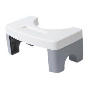 cabilock 1pc toilet stool footstool squat stable toilet stool adults toilet stool foot rest stools bathroom potty stool bathroom footstool toilet step stool bathroom chair white pp