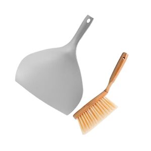 sewoart 1 set desktop cleaning kit broom indoor handheld broom hand broom and dustpan kits dust pan gray desk small pans mini cleaning brush small cleaning broom and dustpan brush grey